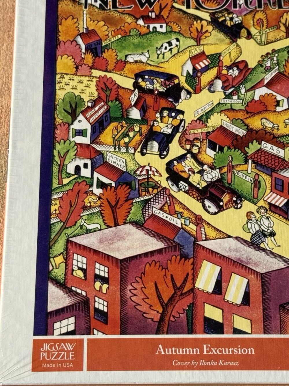 New York Puzzle Company The New Yorker Magazine Covers Autumn Excursion 1000 Pcs - Picture 4 of 14